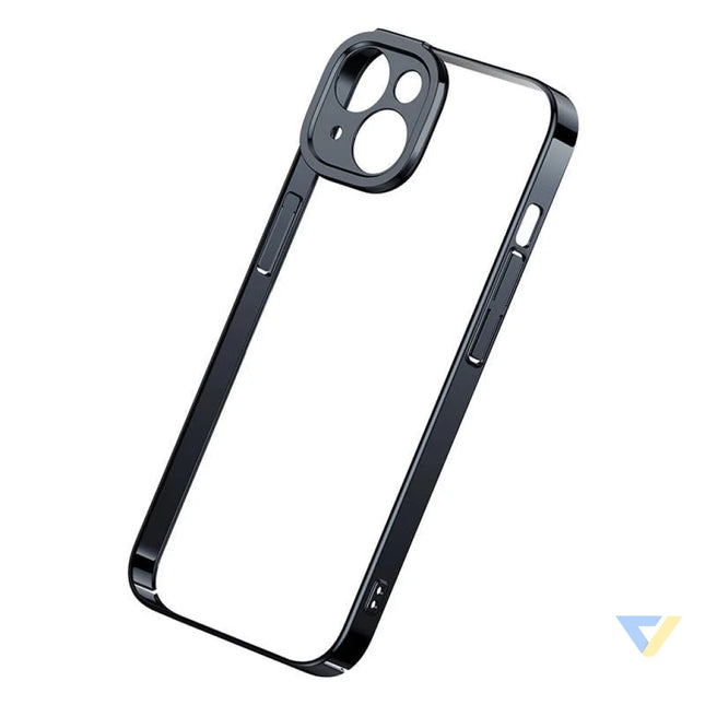 Baseus Glitter Transparent Case and Tempered Glass set for iPhone 14 Plus (black) For smartphones