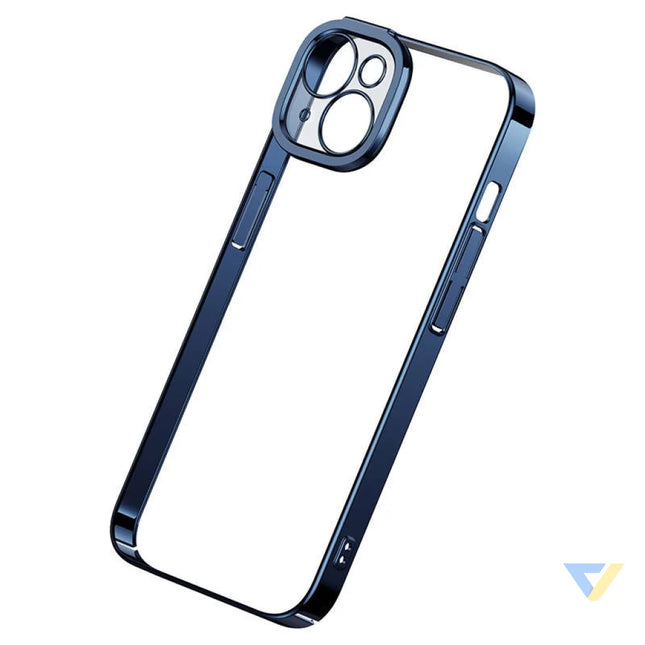 Baseus Glitter Transparent Case and Tempered Glass set for iPhone 14 Plus (blue) For smartphones