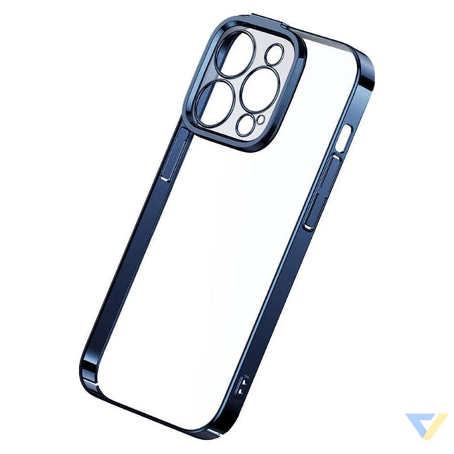 Baseus Glitter Transparent Case and Tempered Glass set for iPhone 14 Pro (blue) For smartphones