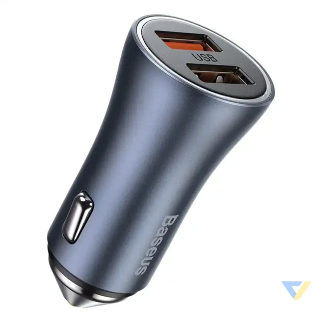 Baseus Golden Contactor Pro car charger 2x USB 40W (gray) Car chargers