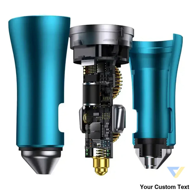 Baseus Golden Contactor Pro car charger 2x USB C 40W (blue) Car chargers