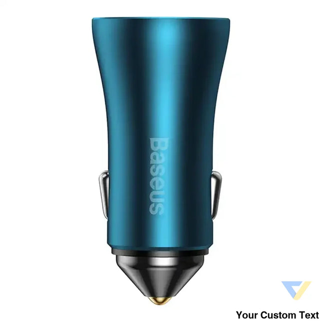 Baseus Golden Contactor Pro car charger 2x USB C 40W (blue) Car chargers