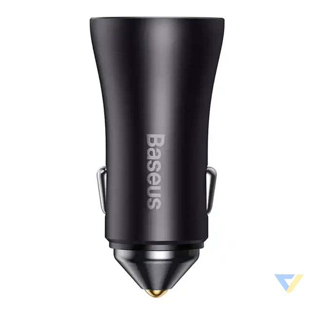 Baseus Golden Contactor Pro car charger 2x USB C 40W (Dark Gray) Car chargers