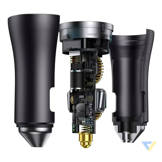 Baseus Golden Contactor Pro car charger 2x USB C 40W (Dark Gray) Car chargers