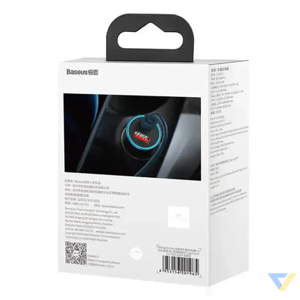 Baseus Golden Contactor Pro car charger USB + USB C QC4.0 + PD SCP 40W (blue) + USB C Lightning cable 1m (blue) Car