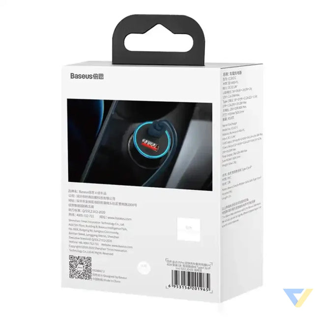 Baseus Golden Contactor Pro car charger USB + USB C QC4.0 + PD SCP 40W (blue) + USB C Lightning cable 1m (blue) Car