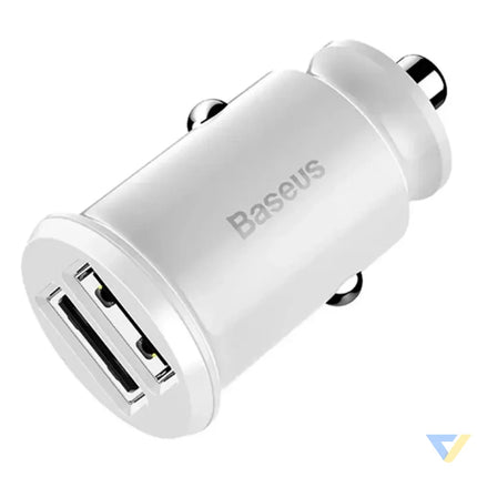 Baseus Grain Car Charger 2x USB 5V 3.1A (white) Car chargers