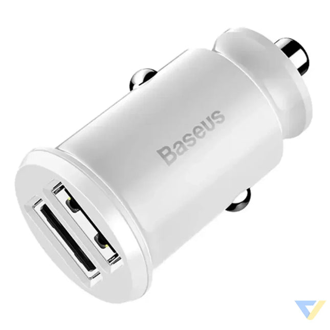 Baseus Grain Car Charger 2x USB 5V 3.1A (white) Car chargers