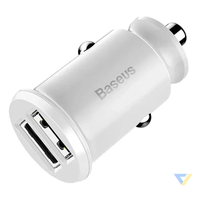 Baseus Grain Car Charger 2x USB 5V 3.1A (white) Car chargers