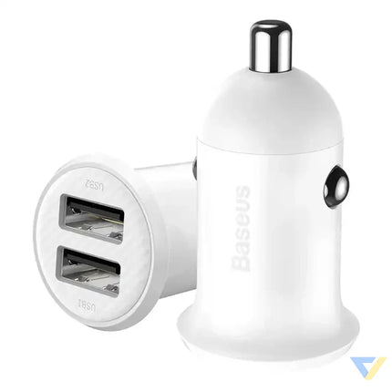 Baseus Grain Pro Car Charger 2x USB 4.8A (white) Car chargers