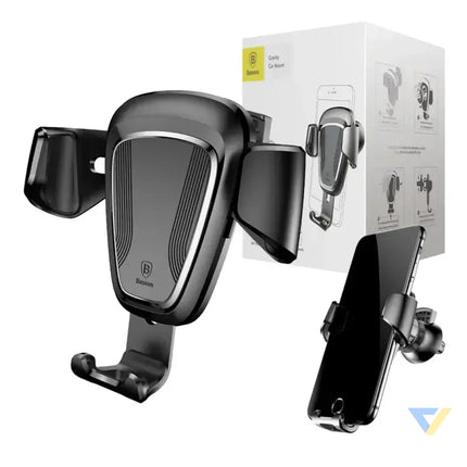 Baseus gravitational grip on the car grid black Phone holders