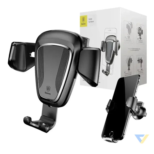 Baseus gravitational grip on the car grid black Phone holders