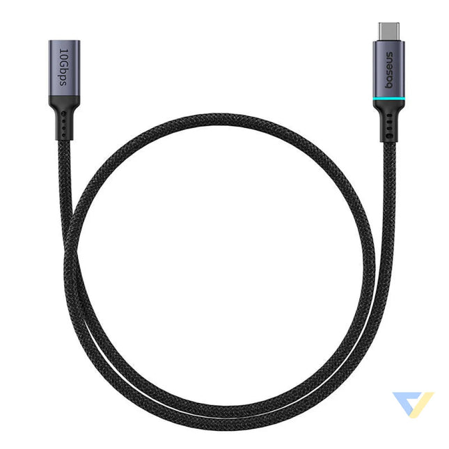 Baseus High Definition extension cable USB C Male to Female 10Gbps 0,5m (black) USB cables