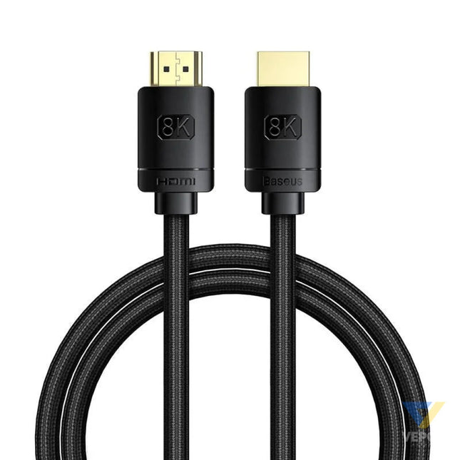 Baseus High Definition Series HDMI 2.1 cable 8K 60Hz 3D HDR 48Gbps 1m (black) Video cables