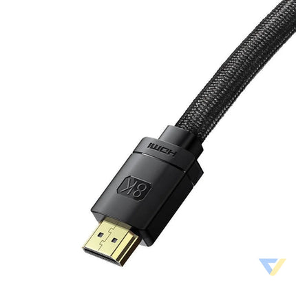 Baseus High Definition Series HDMI 2.1 cable 8K 60Hz 3D HDR 48Gbps 1m (black) Video cables