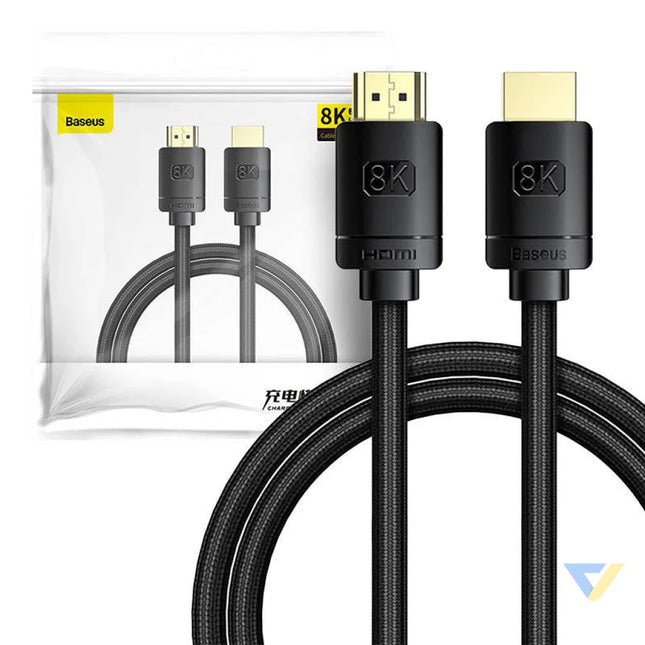 Baseus High Definition Series HDMI 2.1 cable 8K 60Hz 3D HDR 48Gbps 1m (black) Video cables