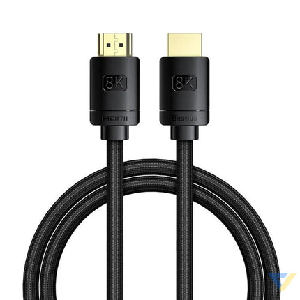 Baseus High Definition Series HDMI 2.1 cable 8K 60Hz 3D HDR 48Gbps 1m (black) Video cables