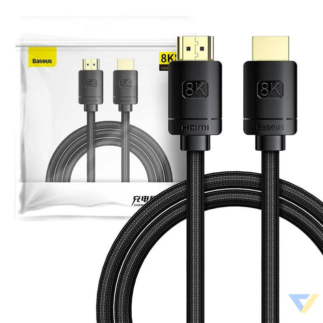 Baseus High Definition Series HDMI 2.1 cable 8K 60Hz 3D HDR 48Gbps 2m (black) Video cables