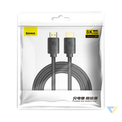 Baseus High Definition Series HDMI 2.1 cable 8K 60Hz 3D HDR 48Gbps 2m (black) Video cables