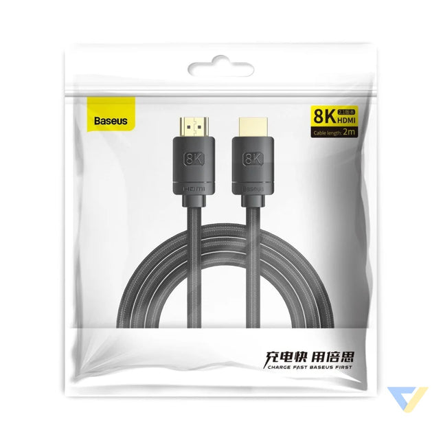 Baseus High Definition Series HDMI 2.1 cable 8K 60Hz 3D HDR 48Gbps 2m (black) Video cables
