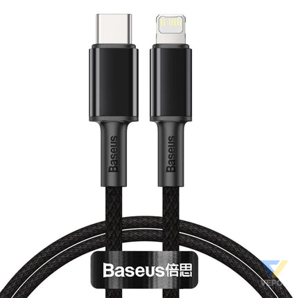 Baseus High Density Braided Cable Type C to Lightning PD 20W 1m (Black) USB C to Lightning