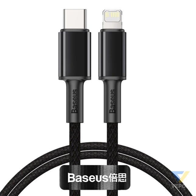 Baseus High Density Braided Cable Type C to Lightning PD 20W 1m (Black) USB C to Lightning