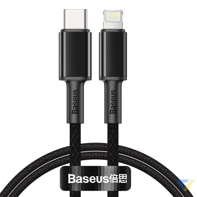 Baseus High Density Braided Cable Type C to Lightning PD 20W 1m (Black) USB C to Lightning