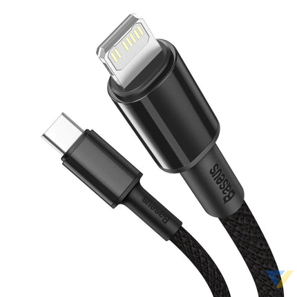Baseus High Density Braided Cable Type C to Lightning PD 20W 1m (Black) USB C to Lightning