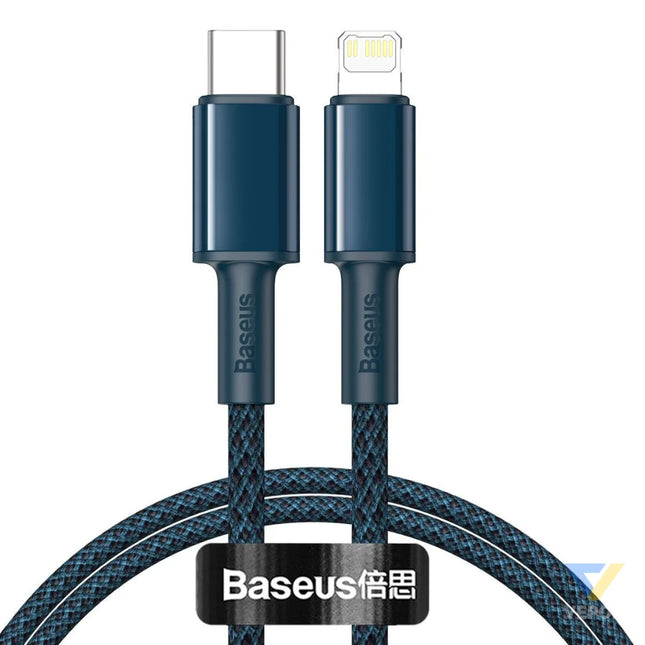 Baseus High Density Braided Cable Type C to Lightning PD 20W 1m (blue) USB C to Lightning