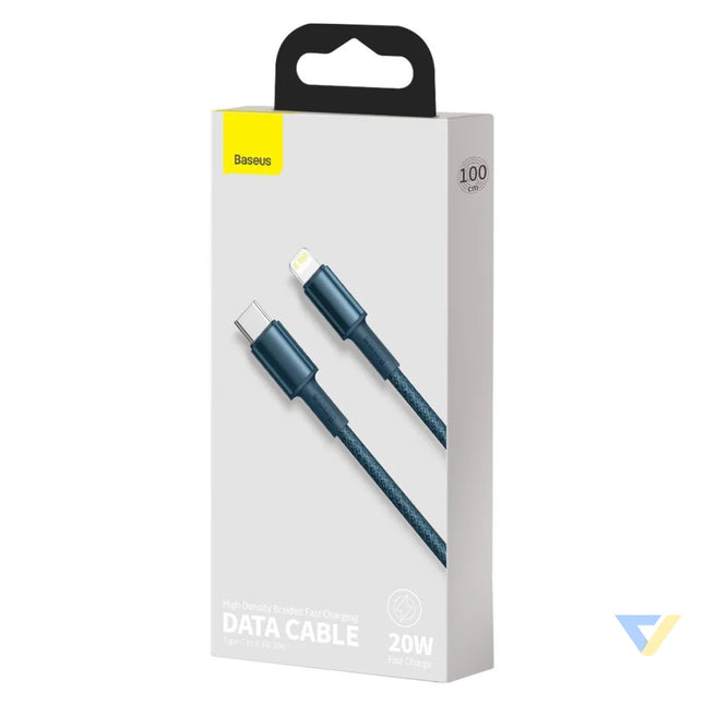 Baseus High Density Braided Cable Type C to Lightning PD 20W 1m (blue) USB C to Lightning