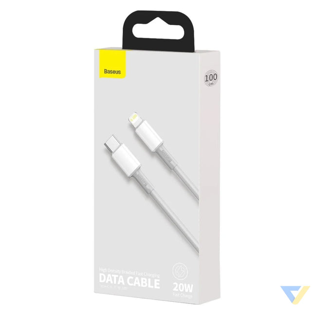 Baseus High Density Braided Cable Type C to Lightning PD 20W 1m (white) USB C to Lightning