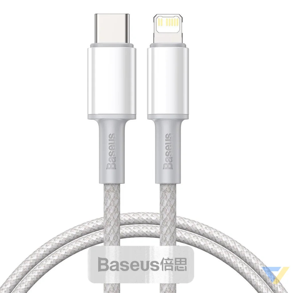 Baseus High Density Braided Cable Type C to Lightning PD 20W 1m (white) USB C to Lightning