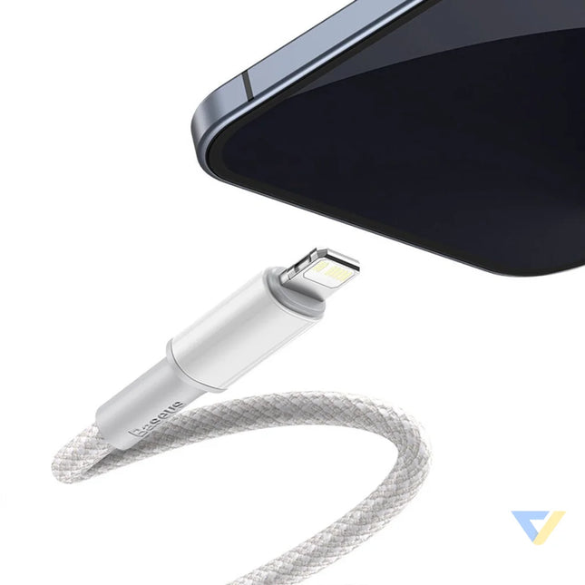 Baseus High Density Braided Cable Type C to Lightning PD 20W 1m (white) USB C to Lightning