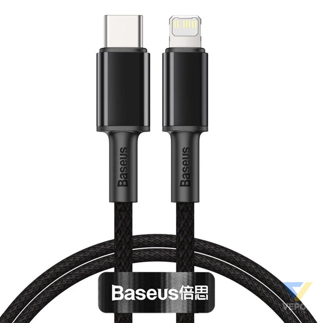 Baseus High Density Braided Cable Type C to Lightning PD 20W 2m (Black) USB C to Lightning