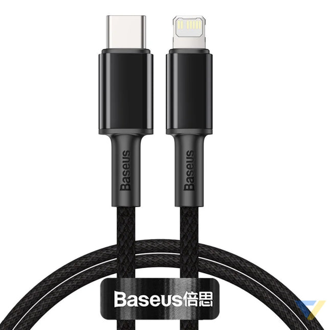 Baseus High Density Braided Cable Type C to Lightning PD 20W 2m (Black) USB C to Lightning