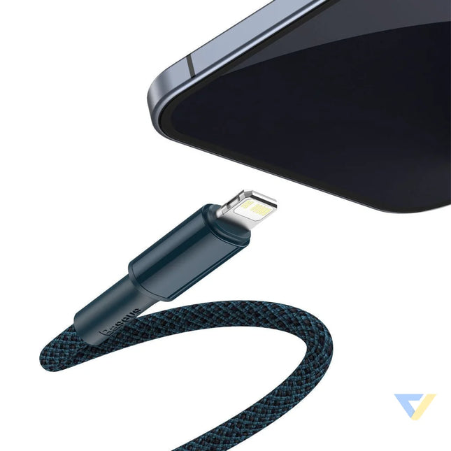 Baseus High Density Braided Cable Type C to Lightning PD 20W 2m (blue) USB C to Lightning