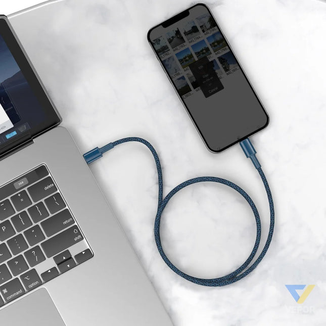 Baseus High Density Braided Cable Type C to Lightning PD 20W 2m (blue) USB C to Lightning