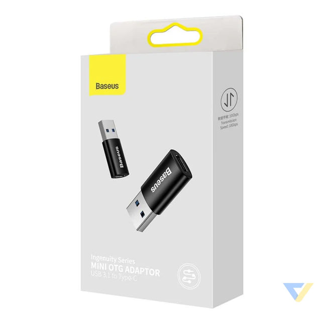 Baseus Ingenuity USB A to USB C adapter OTG (black) Adapters connectors and converters