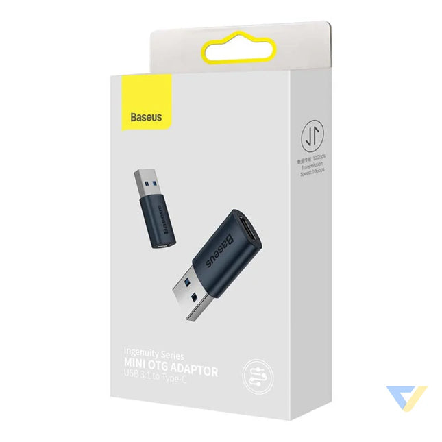 Baseus Ingenuity USB A to USB C adapter OTG (blue) Adapters connectors and converters