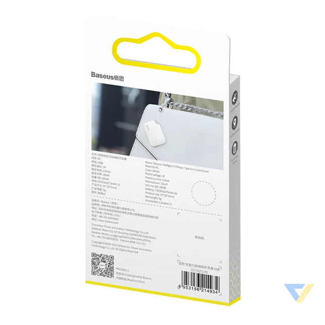 Baseus Intelligent T2 ropetype anti loss device White Bluetooth trackers