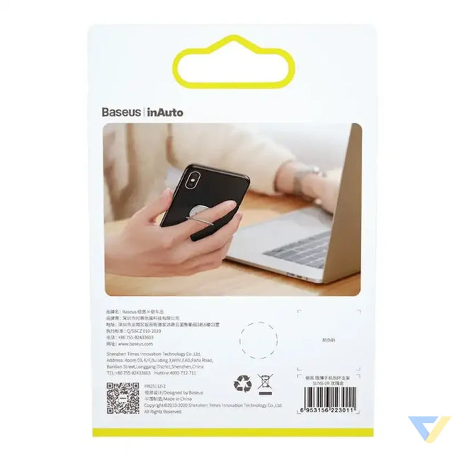 Baseus Invisible Ring holder for smartphones (silver) Ring holders
