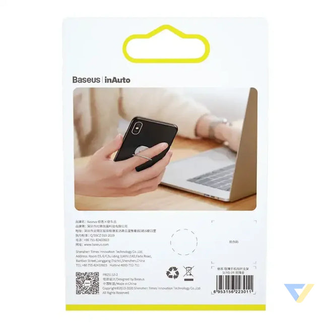 Baseus Invisible Ring holder for smartphones (silver) Ring holders