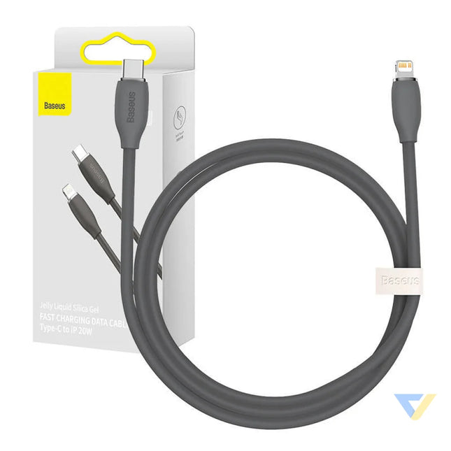 Baseus Jelly cable USB C to Lightning 20W 1,2m (black) USB C to Lightning