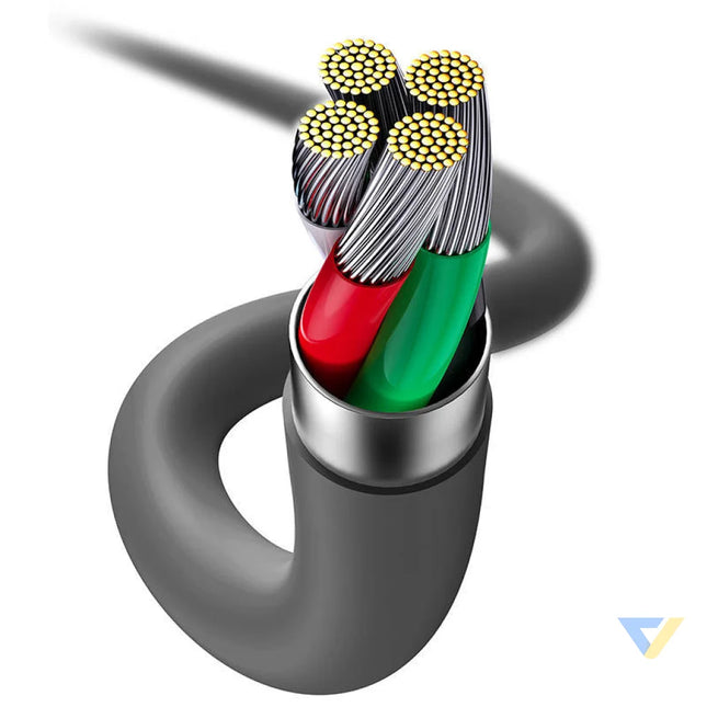 Baseus Jelly cable USB to Lightning 2,4A 1,2m (black) USB to Lightning