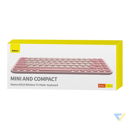 Baseus K01A Wireless Tri Mode Keyboard Baby Pink Mice keyboards