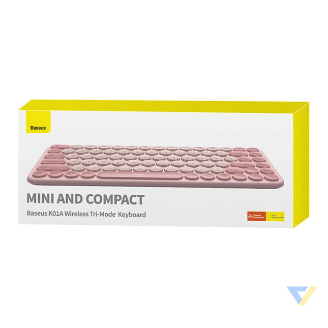 Baseus K01A Wireless Tri Mode Keyboard Baby Pink Mice keyboards