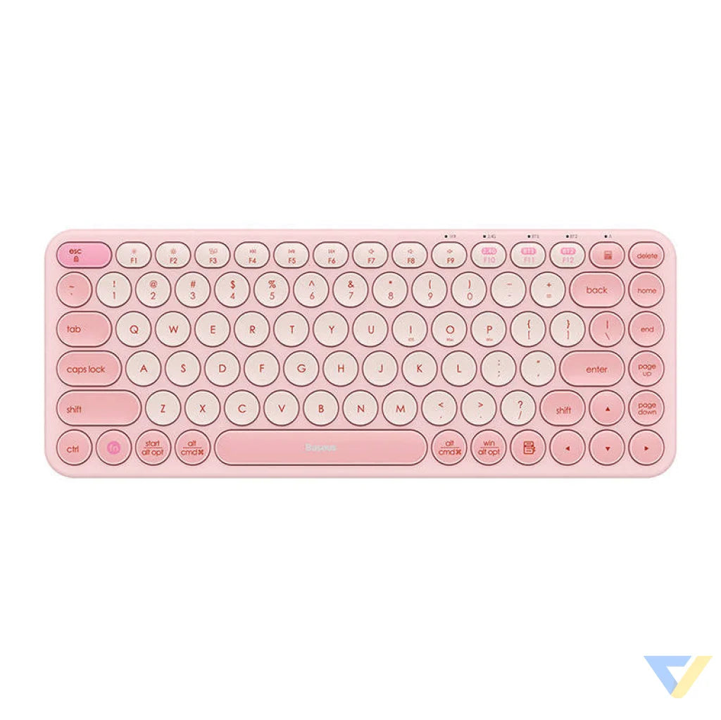 Baseus K01A Wireless Tri Mode Keyboard Baby Pink Mice keyboards