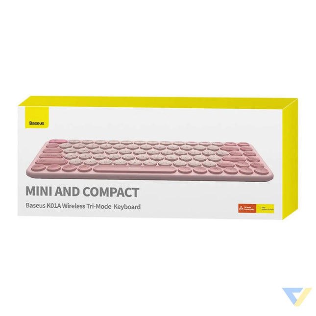 Baseus K01A Wireless Tri Mode Keyboard Baby Pink Mice keyboards