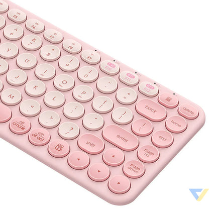 Baseus K01A Wireless Tri Mode Keyboard Baby Pink Mice keyboards
