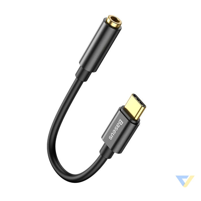 Baseus L54 Audio Adapter USB C + mini jack 3,5mm (Black) Audio adapters
